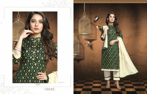 Kalamkari Patola Prints 1004 Colour Designer Printed Dress Material at Wholesale Price